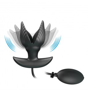 Pretty Love - Manson Inflate Anal Vibration Massager (Chargeable - Black)